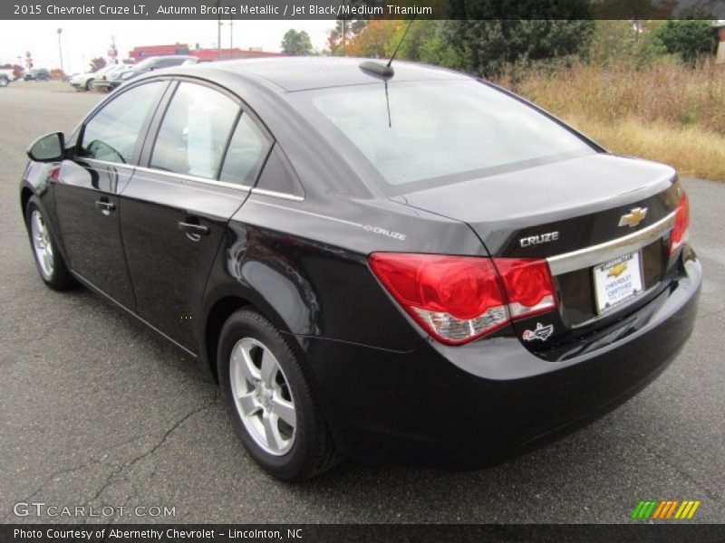 Autumn Bronze Metallic / Jet Black/Medium Titanium 2015 Chevrolet Cruze LT