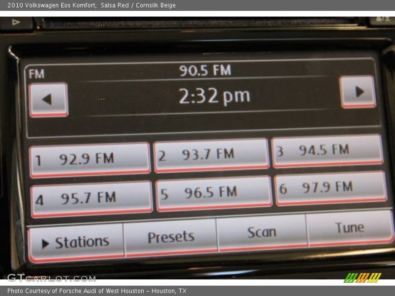 Salsa Red / Cornsilk Beige 2010 Volkswagen Eos Komfort