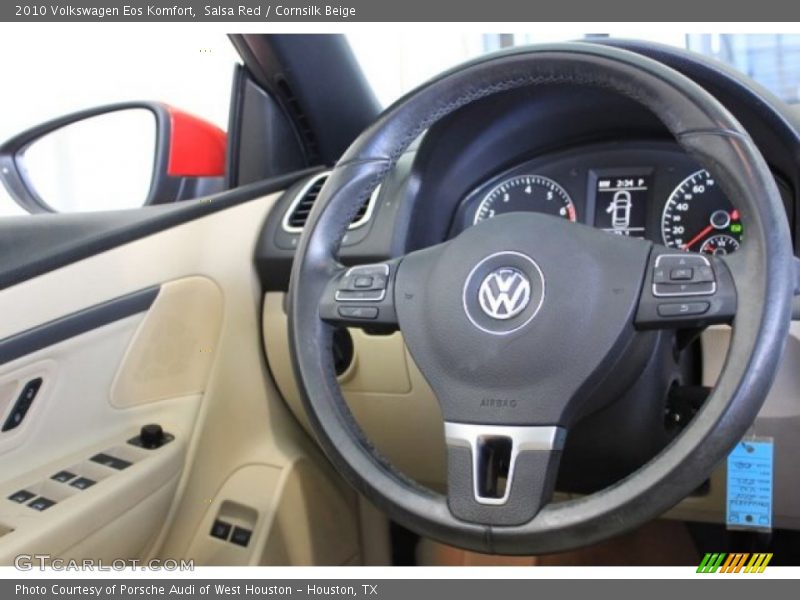 Salsa Red / Cornsilk Beige 2010 Volkswagen Eos Komfort