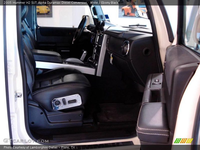 White / Ebony Black 2005 Hummer H2 SUT Alpha Duramax Diesel Conversion