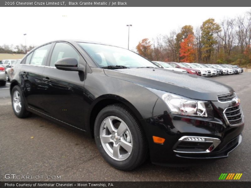 Black Granite Metallic / Jet Black 2016 Chevrolet Cruze Limited LT