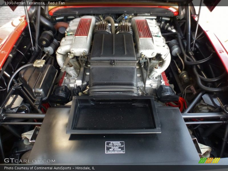  1990 Testarossa  Engine - 4.9 Liter DOHC 48-Valve Flat 12 Cylinder