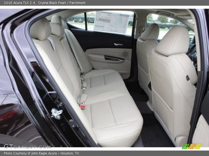 Rear Seat of 2016 TLX 2.4