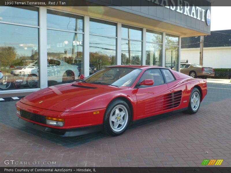 Red / Tan 1990 Ferrari Testarossa