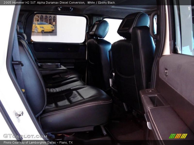 White / Ebony Black 2005 Hummer H2 SUT Alpha Duramax Diesel Conversion