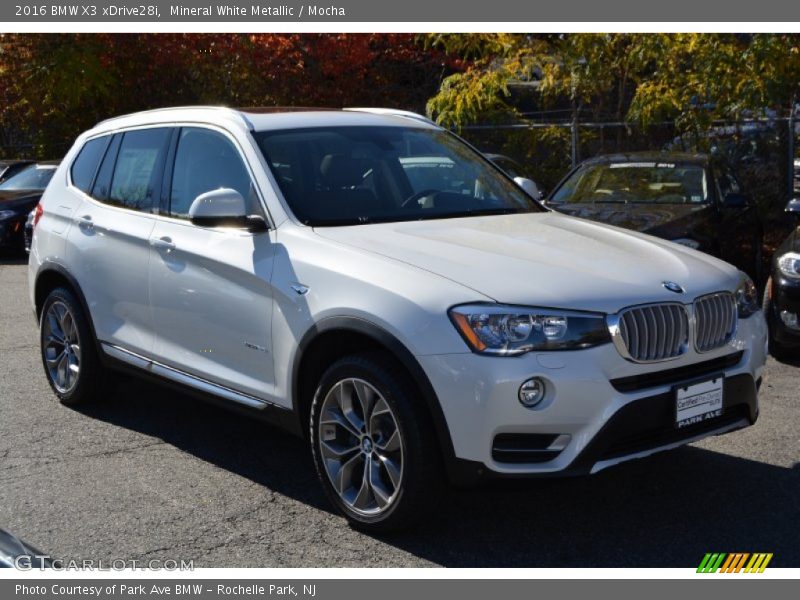 Mineral White Metallic / Mocha 2016 BMW X3 xDrive28i