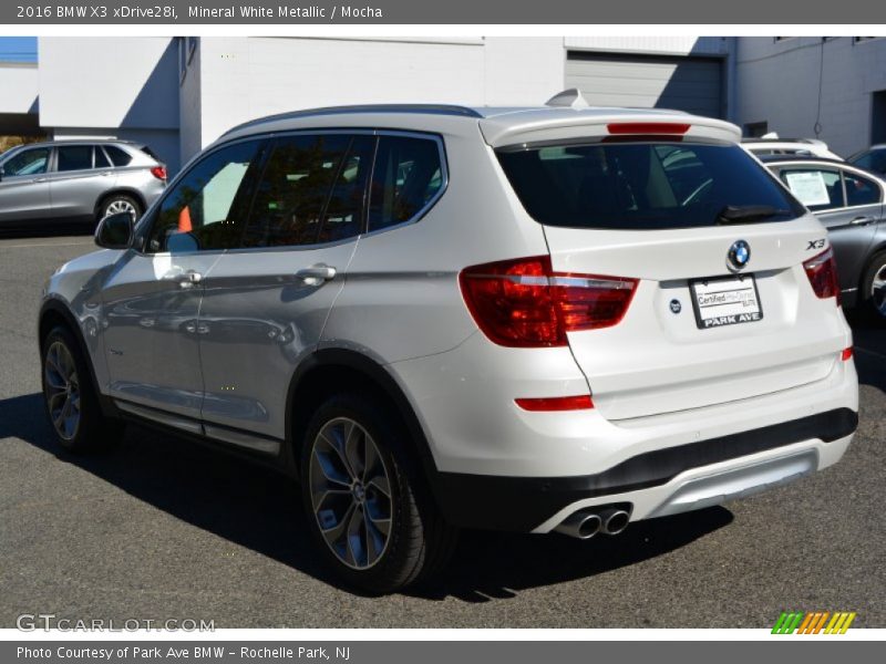 Mineral White Metallic / Mocha 2016 BMW X3 xDrive28i