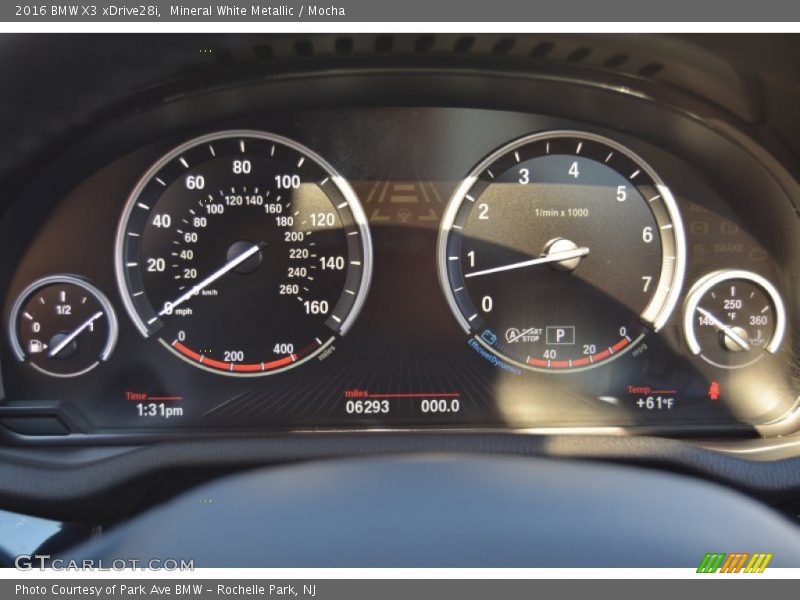 Mineral White Metallic / Mocha 2016 BMW X3 xDrive28i
