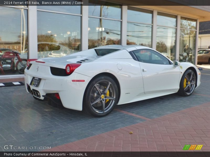Bianco Avus (White) / Cuoio 2014 Ferrari 458 Italia