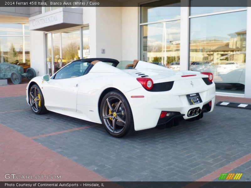 Bianco Avus (White) / Cuoio 2014 Ferrari 458 Italia