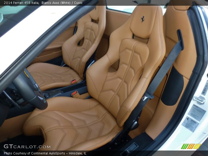 Front Seat of 2014 458 Italia
