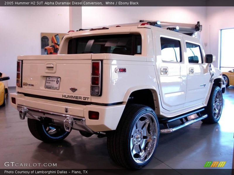 White / Ebony Black 2005 Hummer H2 SUT Alpha Duramax Diesel Conversion