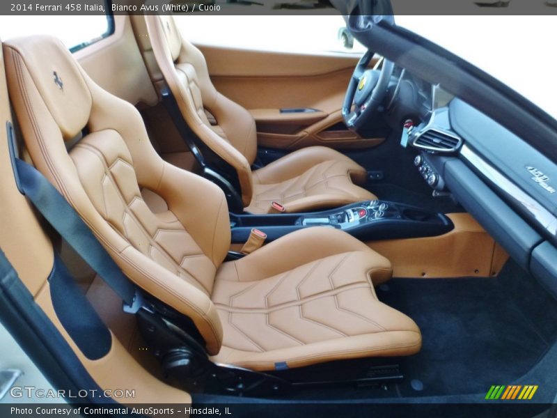 Front Seat of 2014 458 Italia