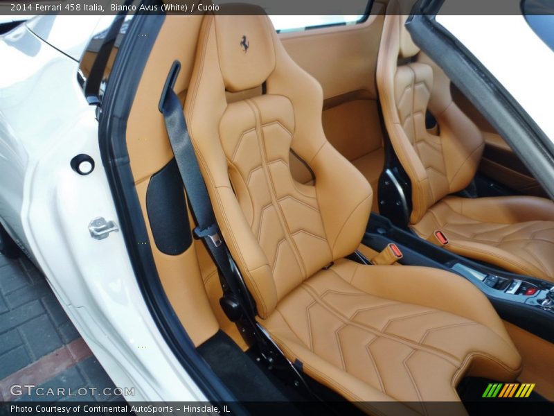 Front Seat of 2014 458 Italia