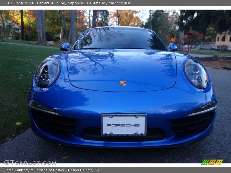 Sapphire Blue Metallic / Yachting Blue 2015 Porsche 911 Carrera 4 Coupe