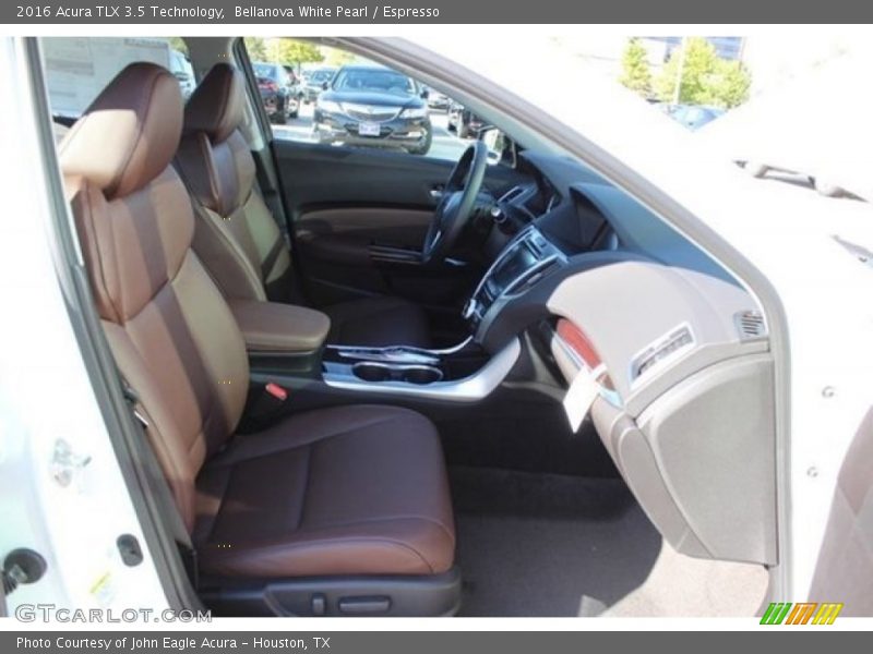 Front Seat of 2016 TLX 3.5 Technology