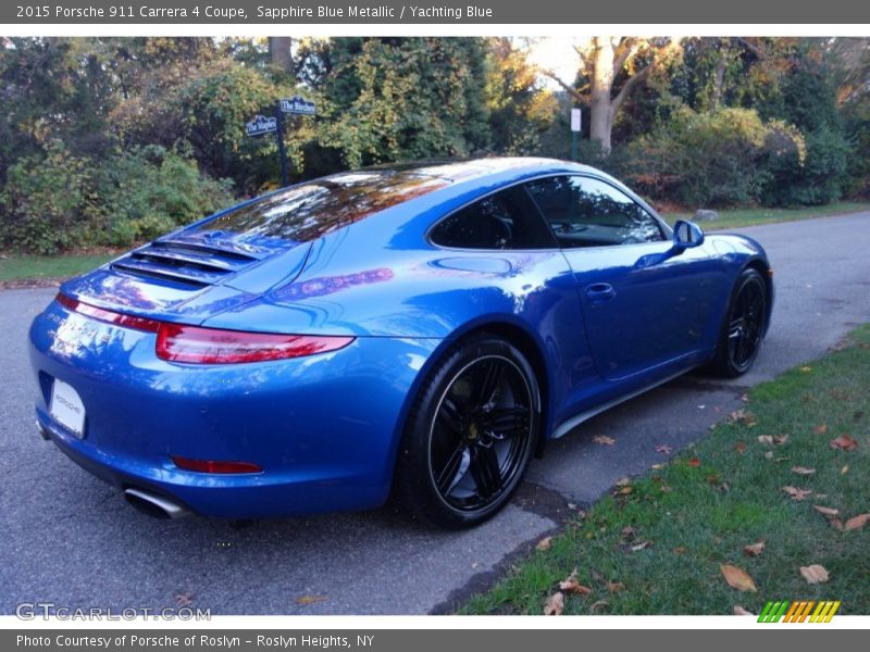 Sapphire Blue Metallic / Yachting Blue 2015 Porsche 911 Carrera 4 Coupe