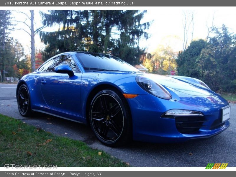 Sapphire Blue Metallic / Yachting Blue 2015 Porsche 911 Carrera 4 Coupe