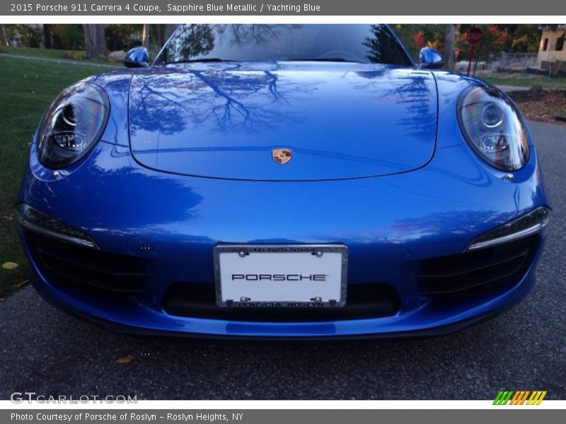 Sapphire Blue Metallic / Yachting Blue 2015 Porsche 911 Carrera 4 Coupe