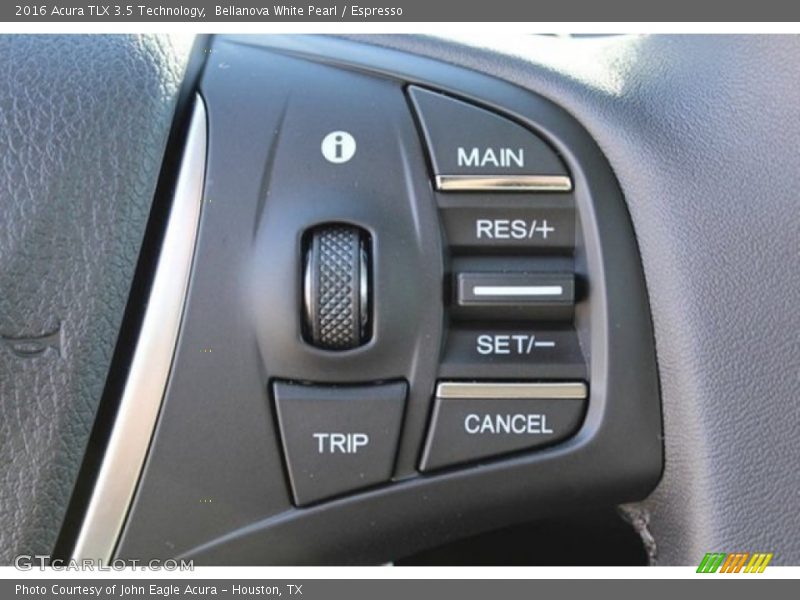 Controls of 2016 TLX 3.5 Technology
