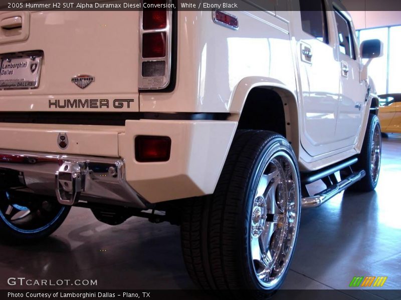 White / Ebony Black 2005 Hummer H2 SUT Alpha Duramax Diesel Conversion