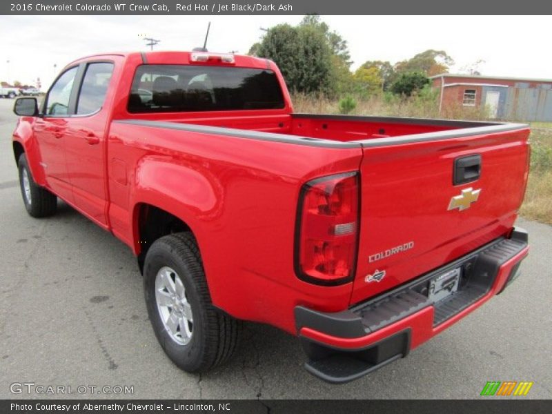Red Hot / Jet Black/Dark Ash 2016 Chevrolet Colorado WT Crew Cab