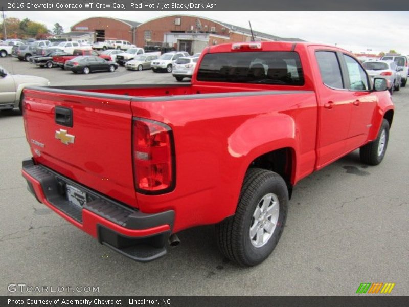 Red Hot / Jet Black/Dark Ash 2016 Chevrolet Colorado WT Crew Cab