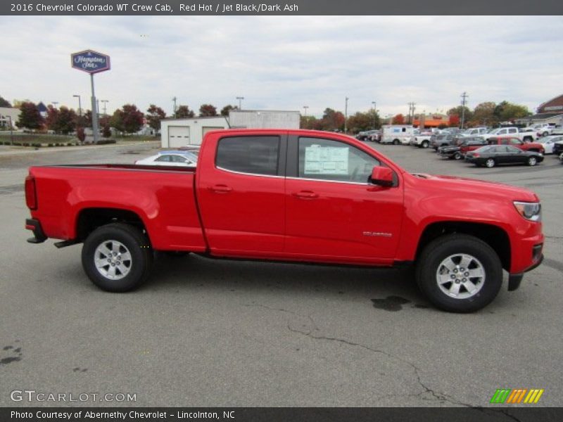 Red Hot / Jet Black/Dark Ash 2016 Chevrolet Colorado WT Crew Cab