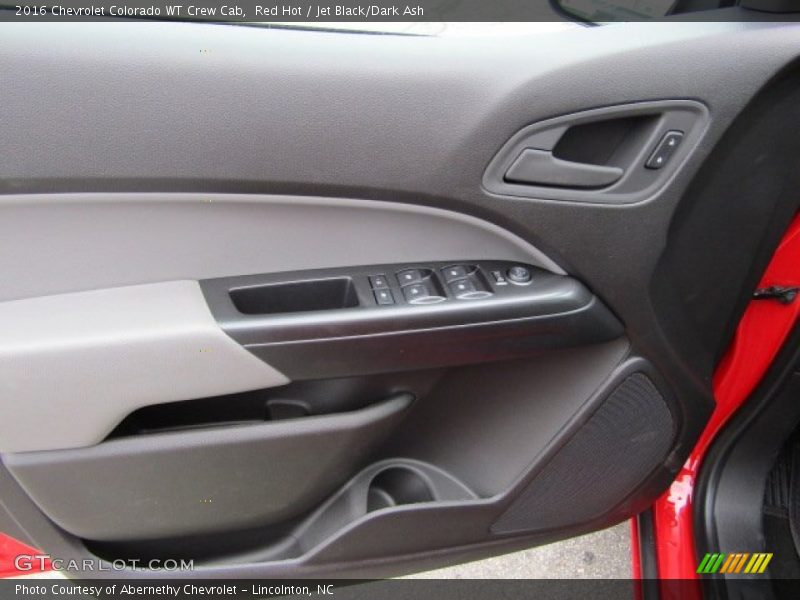 Red Hot / Jet Black/Dark Ash 2016 Chevrolet Colorado WT Crew Cab