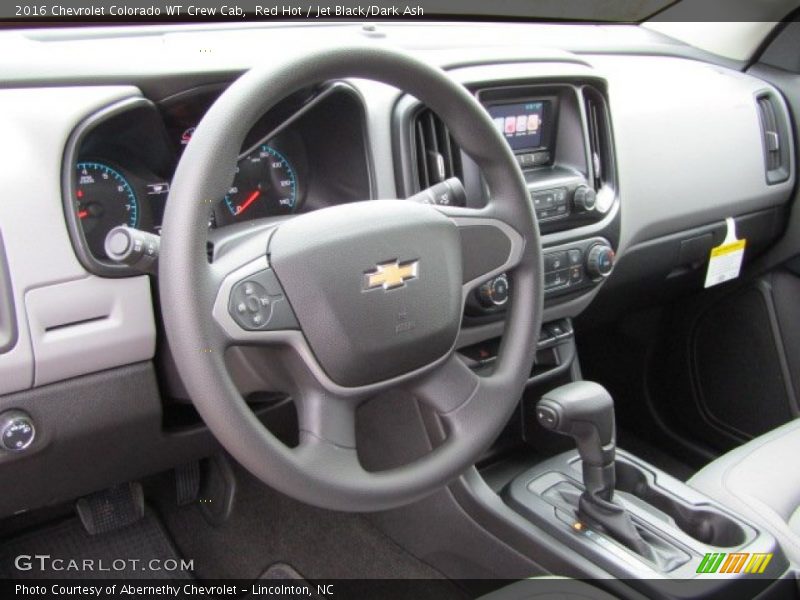 Red Hot / Jet Black/Dark Ash 2016 Chevrolet Colorado WT Crew Cab