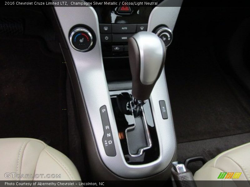 Champagne Silver Metallic / Cocoa/Light Neutral 2016 Chevrolet Cruze Limited LTZ