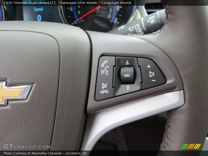 Champagne Silver Metallic / Cocoa/Light Neutral 2016 Chevrolet Cruze Limited LTZ