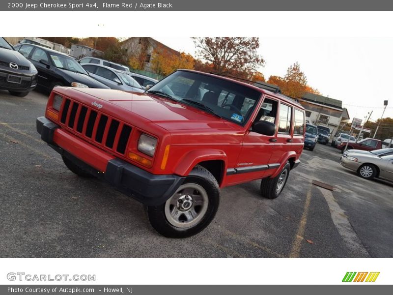 Front 3/4 View of 2000 Cherokee Sport 4x4