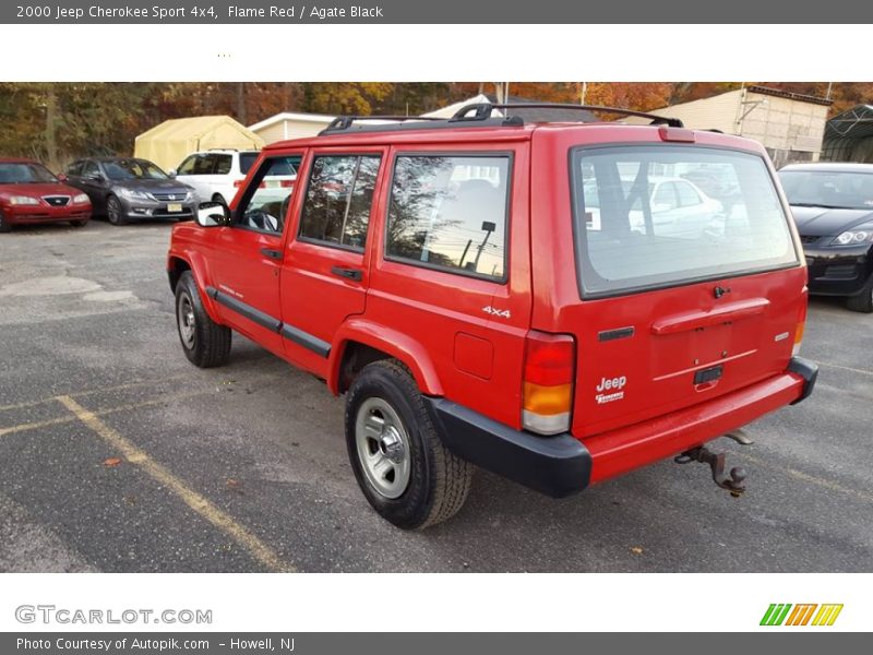 Flame Red / Agate Black 2000 Jeep Cherokee Sport 4x4
