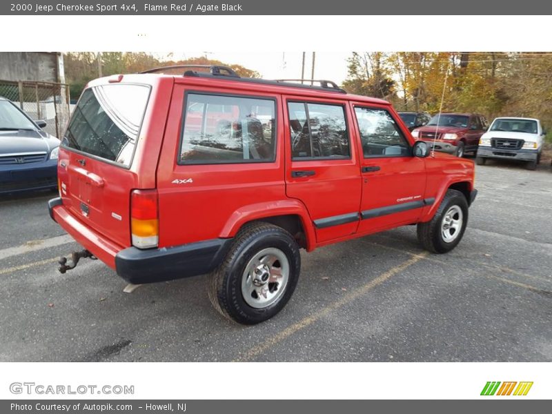 Flame Red / Agate Black 2000 Jeep Cherokee Sport 4x4