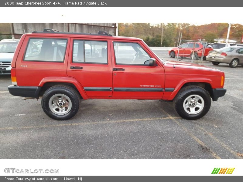 Flame Red / Agate Black 2000 Jeep Cherokee Sport 4x4