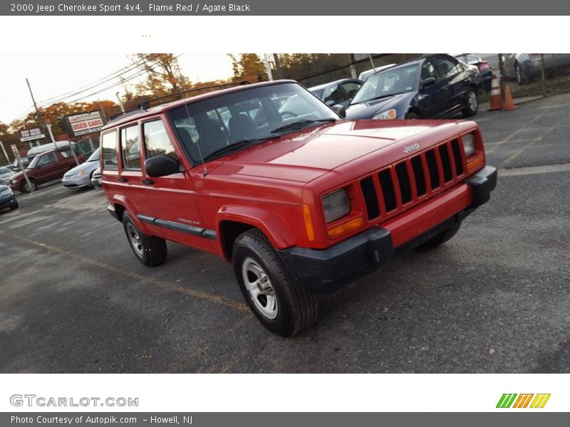 Flame Red / Agate Black 2000 Jeep Cherokee Sport 4x4