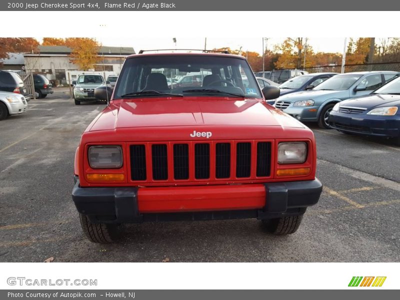 Flame Red / Agate Black 2000 Jeep Cherokee Sport 4x4