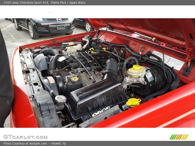 Flame Red / Agate Black 2000 Jeep Cherokee Sport 4x4
