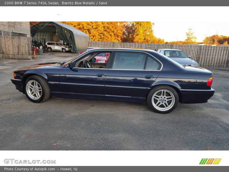 Biarritz Blue Metallic / Sand 2000 BMW 7 Series 740iL Sedan