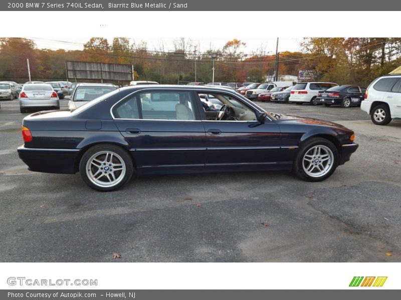 Biarritz Blue Metallic / Sand 2000 BMW 7 Series 740iL Sedan