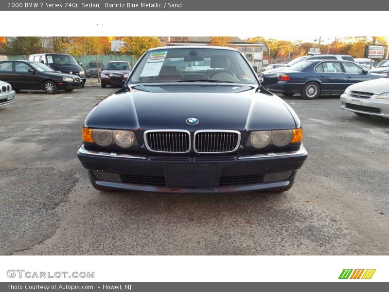 Biarritz Blue Metallic / Sand 2000 BMW 7 Series 740iL Sedan