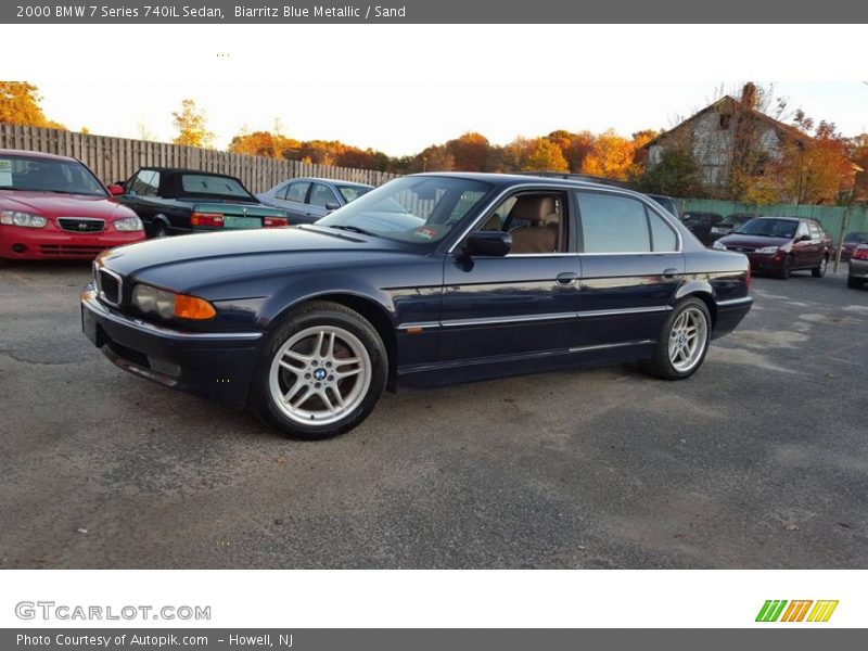 Biarritz Blue Metallic / Sand 2000 BMW 7 Series 740iL Sedan