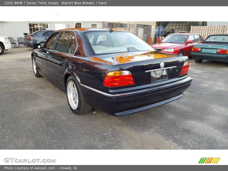 Biarritz Blue Metallic / Sand 2000 BMW 7 Series 740iL Sedan