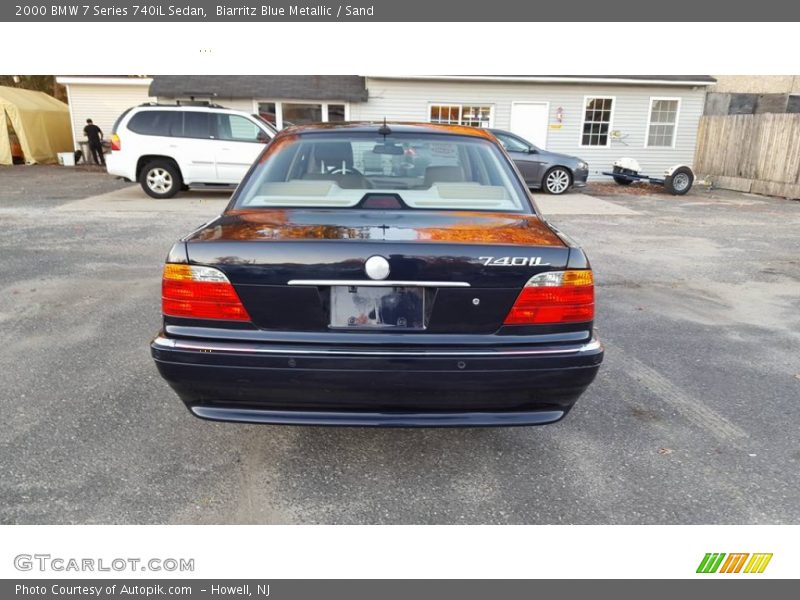 Biarritz Blue Metallic / Sand 2000 BMW 7 Series 740iL Sedan