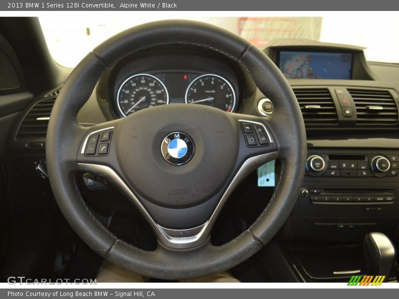 Alpine White / Black 2013 BMW 1 Series 128i Convertible