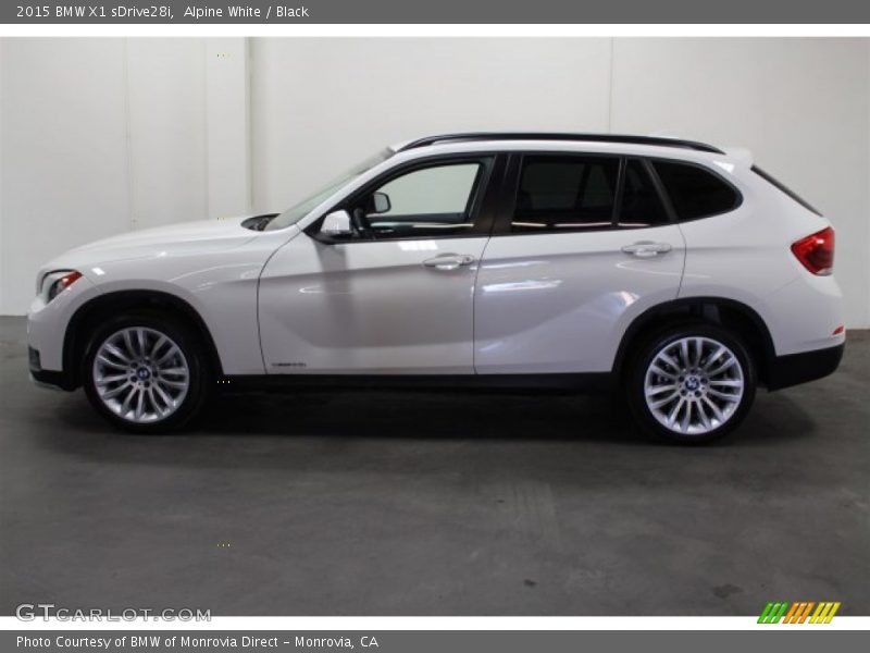 Alpine White / Black 2015 BMW X1 sDrive28i