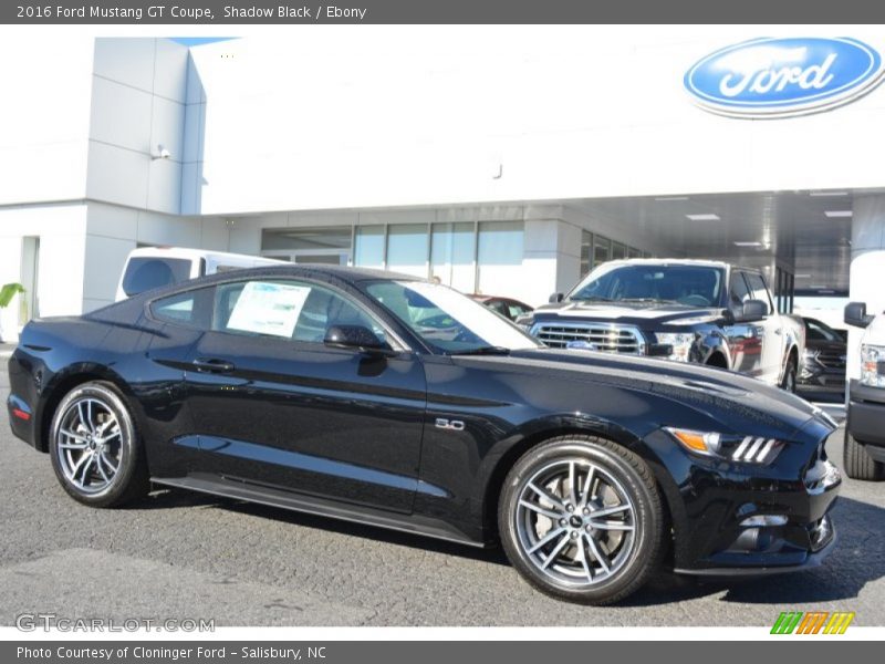Shadow Black / Ebony 2016 Ford Mustang GT Coupe