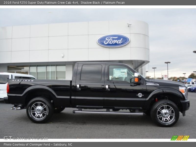 Shadow Black / Platinum Pecan 2016 Ford F250 Super Duty Platinum Crew Cab 4x4