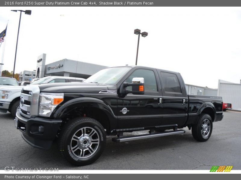 Shadow Black / Platinum Pecan 2016 Ford F250 Super Duty Platinum Crew Cab 4x4